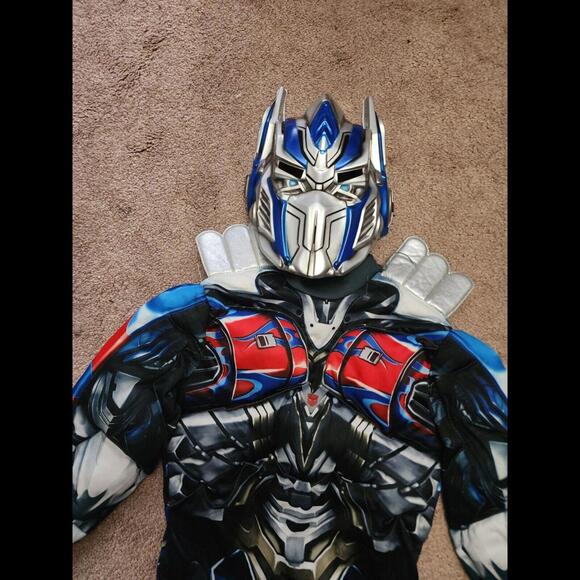 Transformer Authentic Hasbro Optimus Prime Superhero Halloween Jumpsuit S/P - Picture 2 of 4